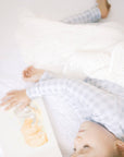 Bamboo Two Piece Set in Fog Gingham