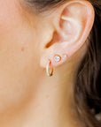 Screwback Stud Earrings - Juliet Clear 5mm
