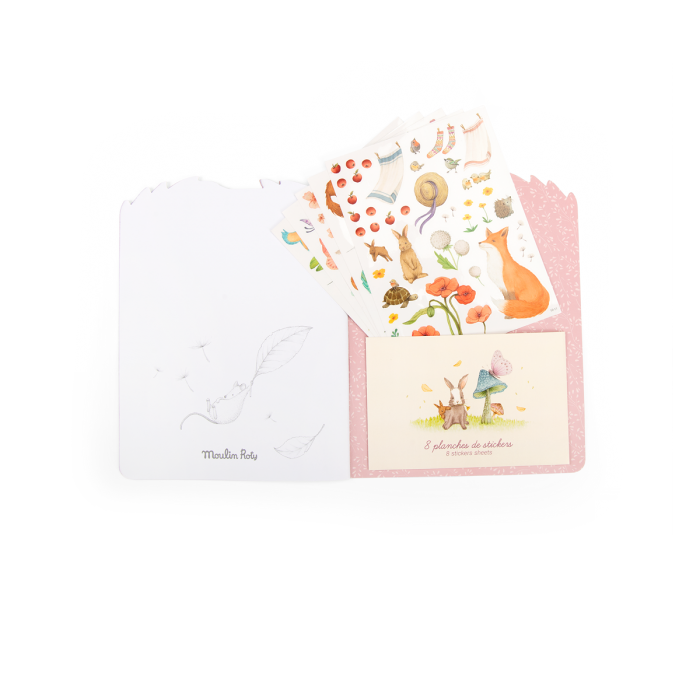 Rosalies Coloring book (20 pages) w/ 230 stickers