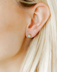 Screwback Stud Earrings - Kay Blue