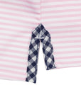 Albatross Youth Polo - Blush / White Stripe
