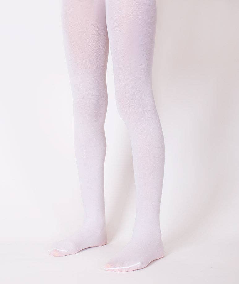 White Classic Kids Tights