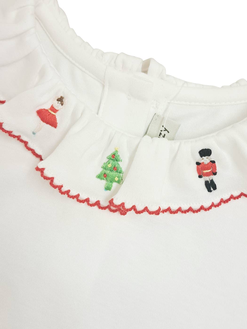 Christmas Nutcracker White Pima cotton girl nutcracker top