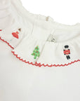 Christmas Nutcracker White Pima cotton girl nutcracker top