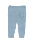 Pocket Sweater Knit Baby Legging Pants (Organic Cotton) Mineral Blue
