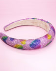 Kids Heart Headband - Padded Rhinestone Hair Band for Girls