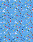 Youth Albatross Polo - Golf Tees All-Over Print on Azure