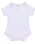 Gingham Dots Bodysuit in Pink