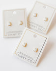 Screwback Stud Earrings - Ghost