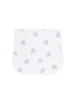 Blue Stars Print Burp Cloth