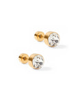 Screwback Stud Earrings - Juliet Clear 5mm