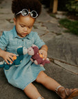 Stegosaurus Plush Dino - Petrol Blue