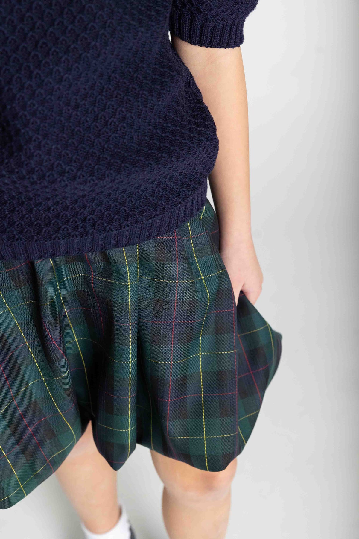 Plaid Bubble Skirt