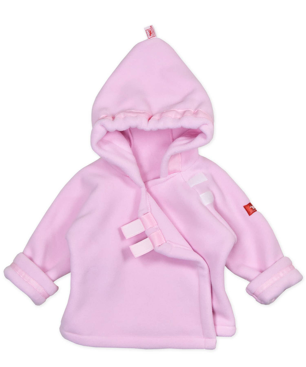 Light Pink Warmplus Fleece Favorite Jacket Wrap Close