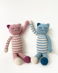 Sleeping Kitten in Blue- Plush Toy