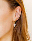 Screwback Stud Earrings - Sadie - Gold