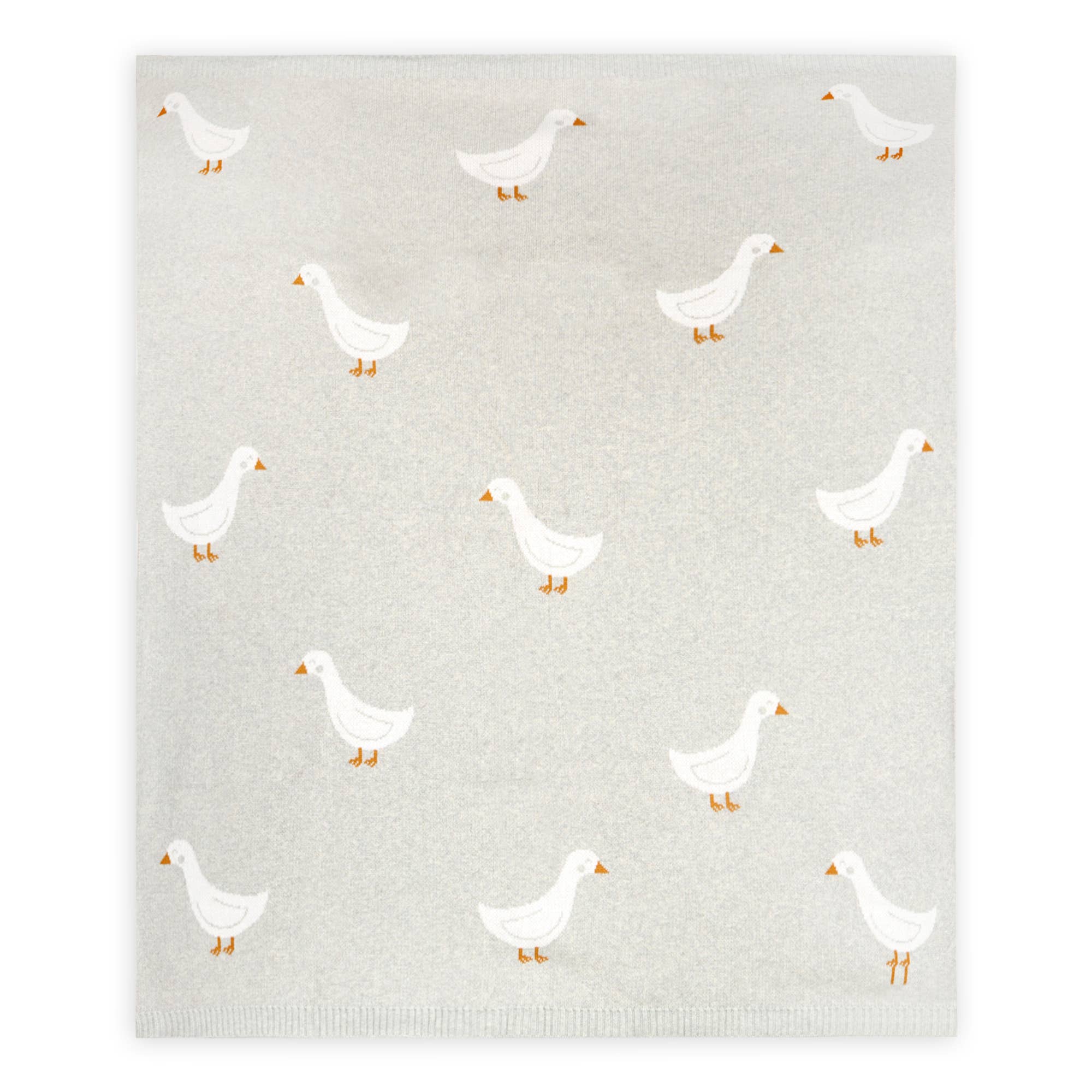 Duck Waddle - Organic Jacquard Knit Baby Blankets