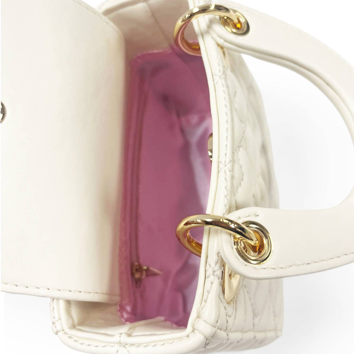 Heart-Quilted Bag Fushia