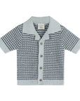 Miles Wave Textured Baby Shirt & Shorts Set (Organic Cotton)