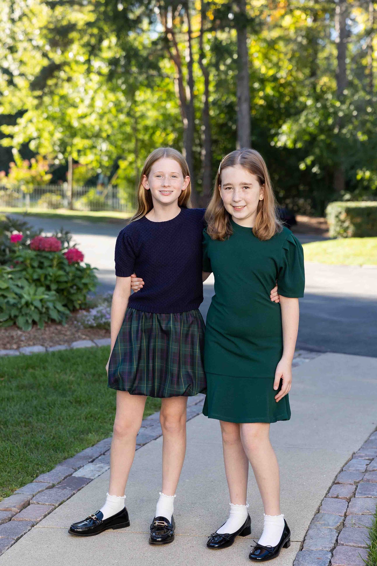 Plaid Bubble Skirt