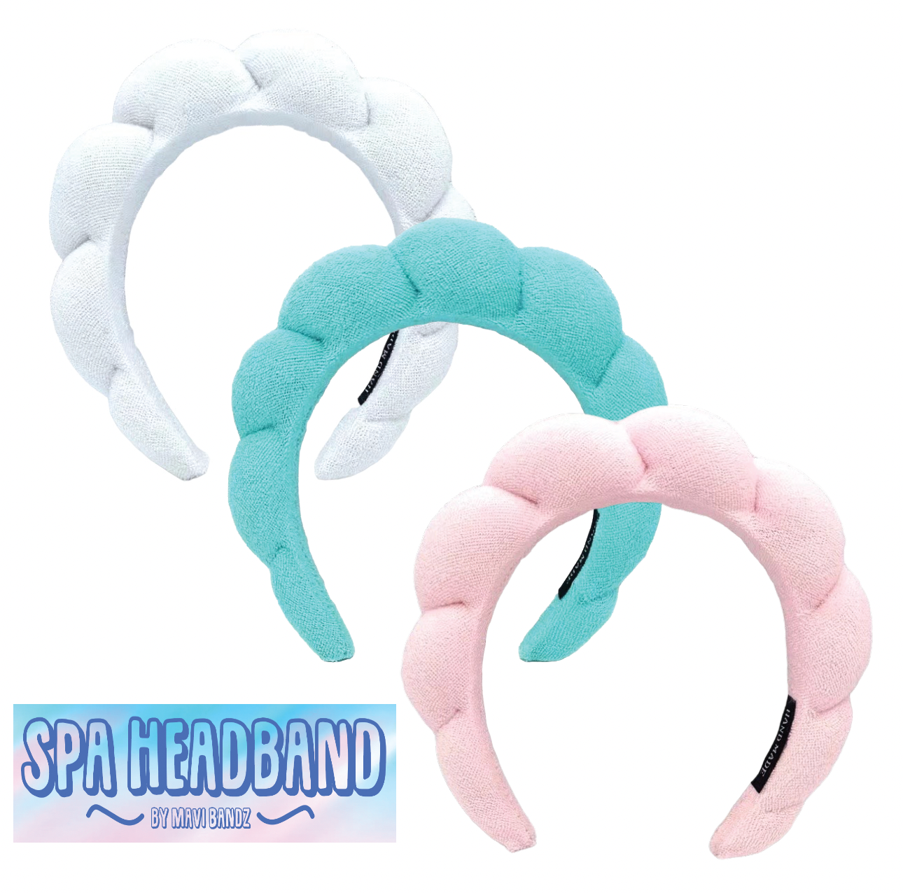 Spa Terry Cloth Headband for Face Washing