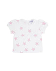 Pink Stars Print Diaper Cover Set