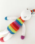 Plush Rainbow Unicorn Rattle - Mini