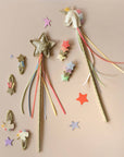 Rainbow Glitter Star Wand