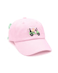 Dog in Golf Cart Bow Baseball Hat