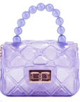 Mini Jelly Purse with Crossbody Gold Chain