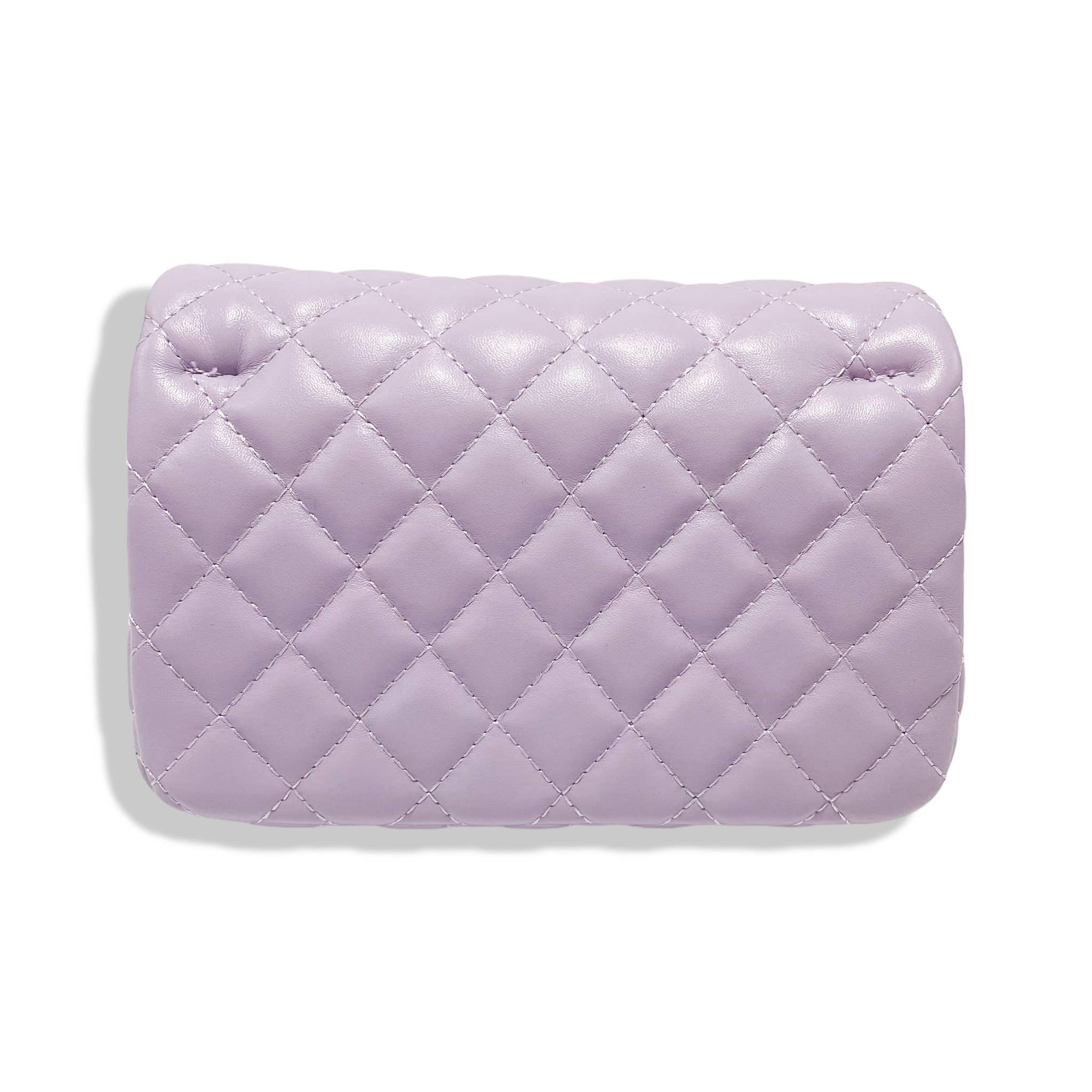 Pearl Closure Quilted Purse Black