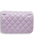 Pearl Closure Quilted Purse Black