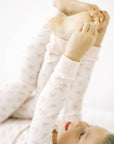 Ribbed Bamboo Two Piece Pj Set in Ellie Floral