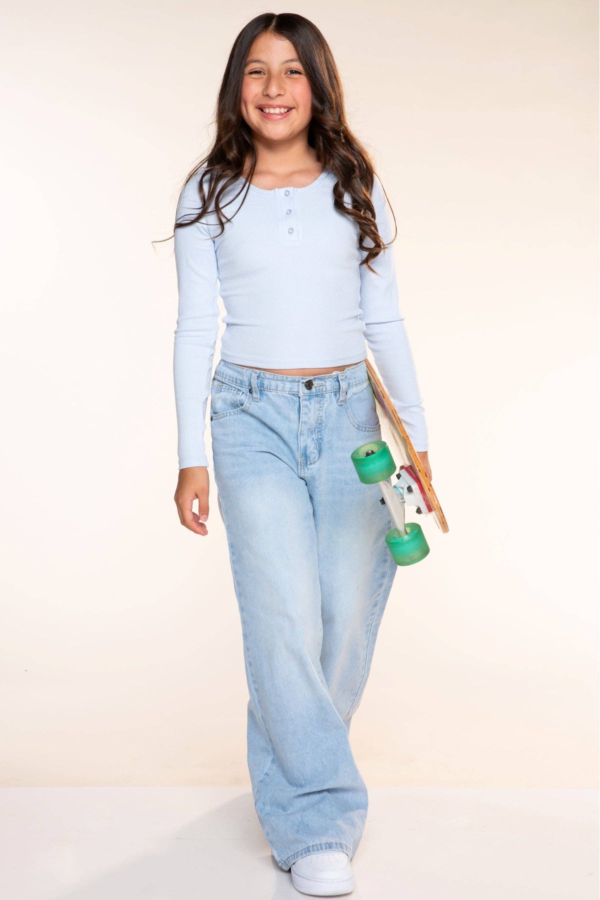 Ultra-Soft Rib Long Sleeve Fitted Henley