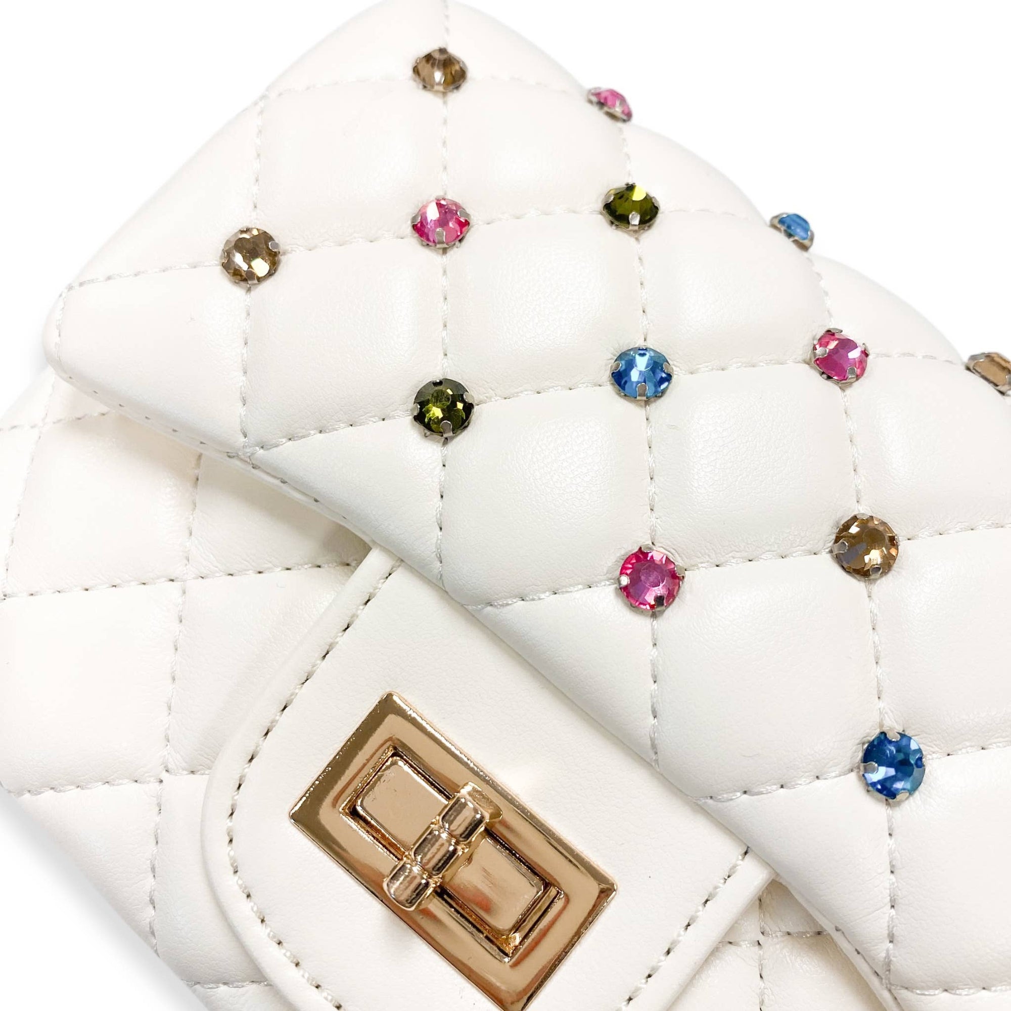 Colorful Gems Quilted Purse