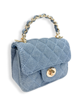 Sparkly Denim Quilted Purse