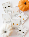 Screwback Stud Earrings - Ghost