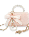 Furry Purse w/ Charm (3 Colors)