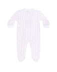 Pink Twirls Zipper Footie