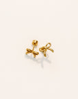 Screwback Stud Earrings - Sadie - Gold