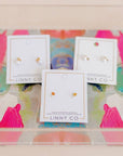 Screwback Stud Earrings - Heidi Pearl Bow