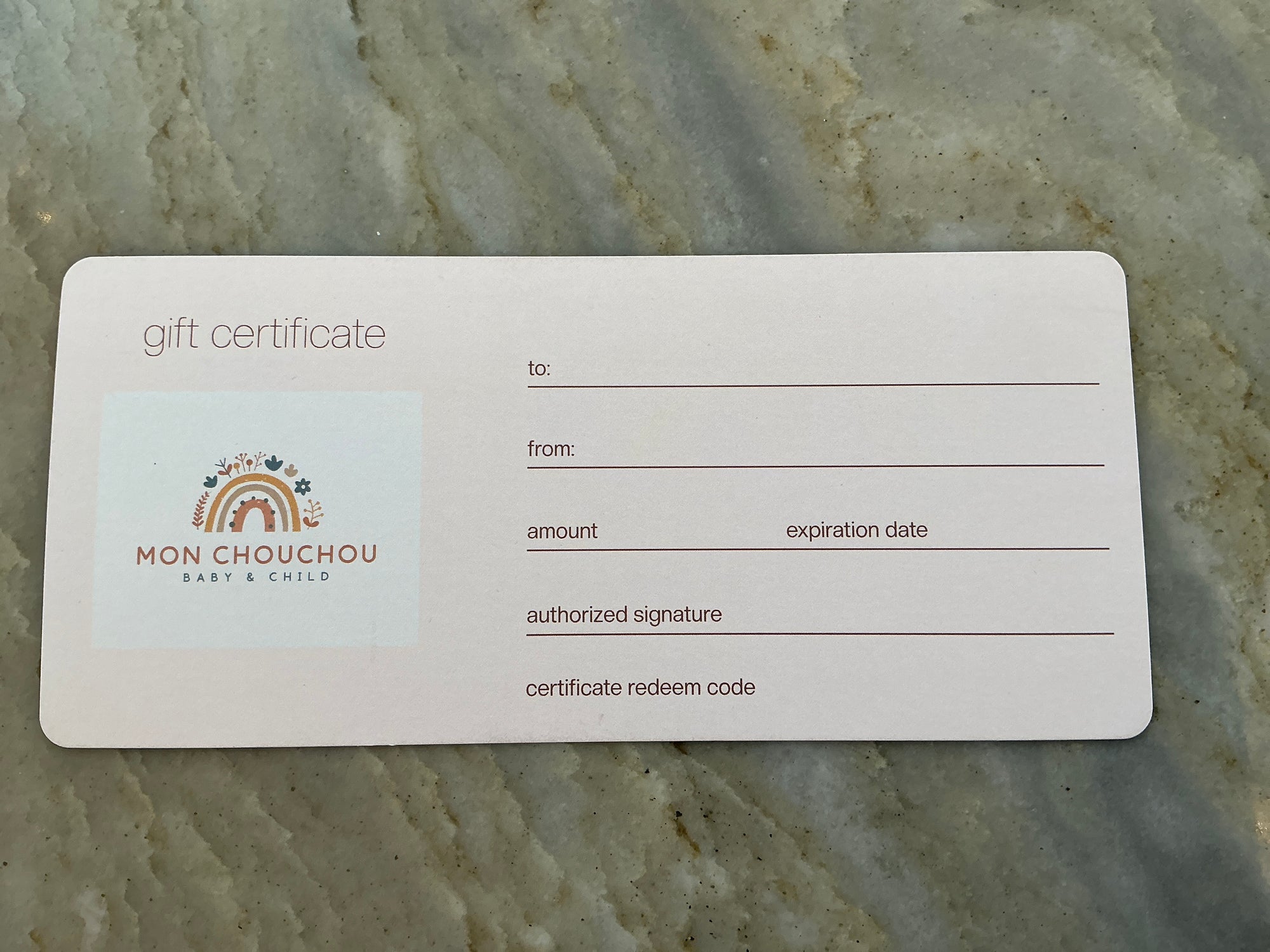 Gift card
