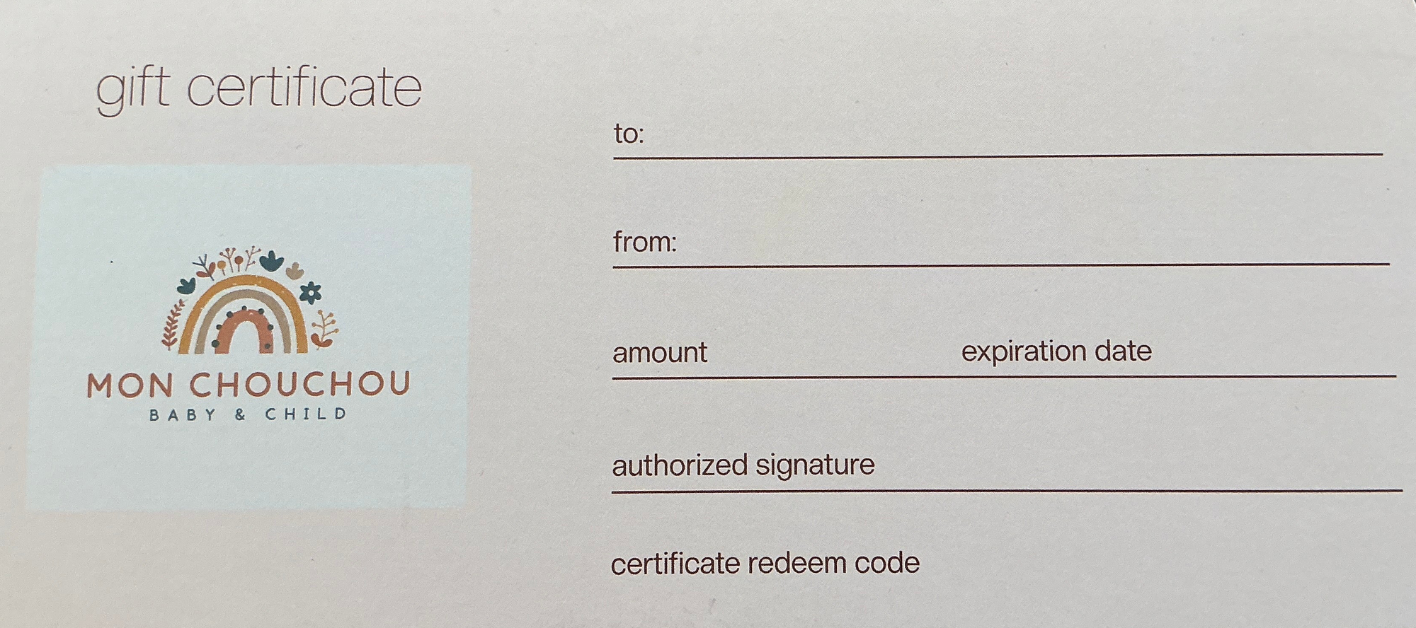 Gift card