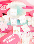 Screwback Stud Earrings - Juliet Clear 5mm