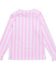 Pink Stripe LS Rash Top