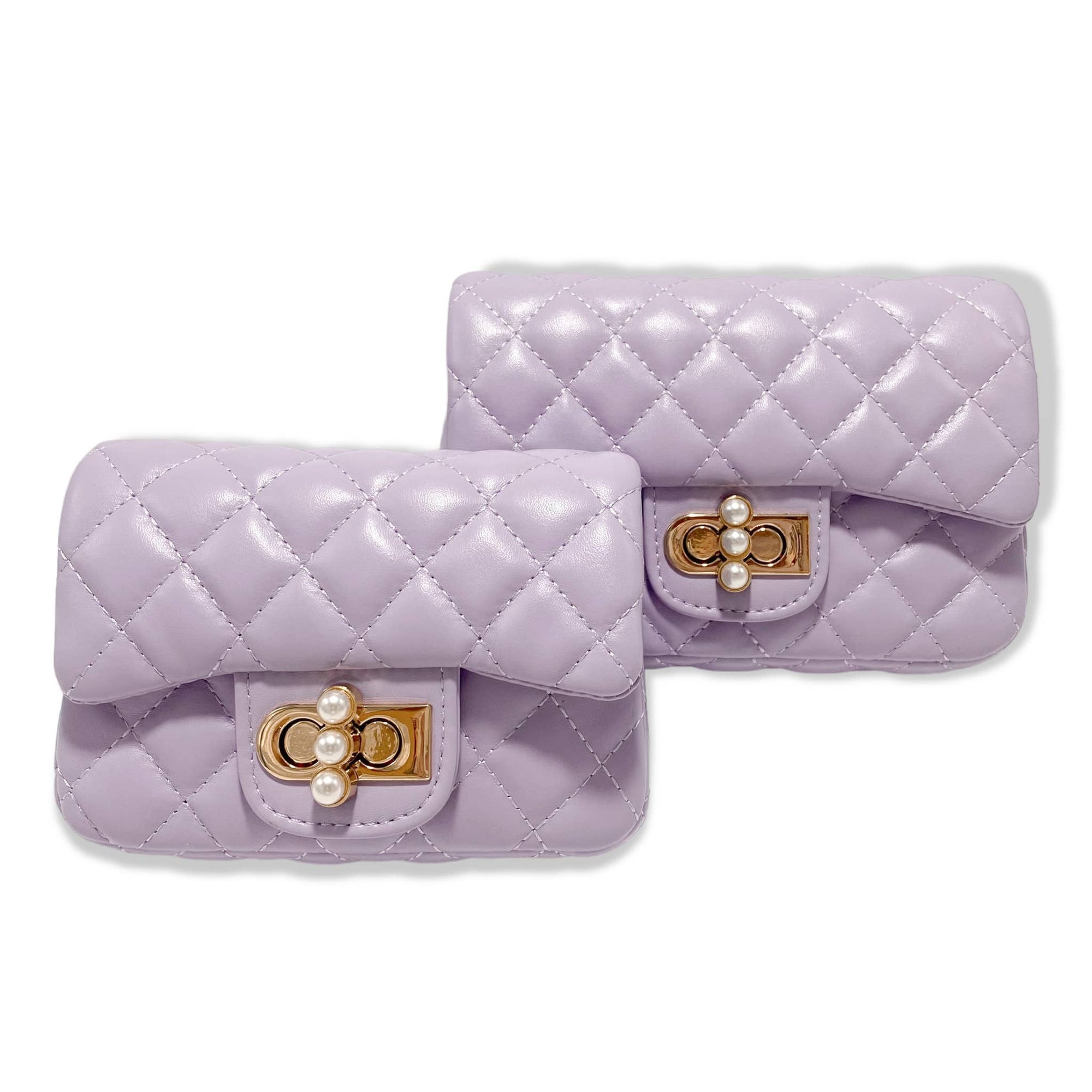 Pearl Closure Quilted Purse (6 Colors)