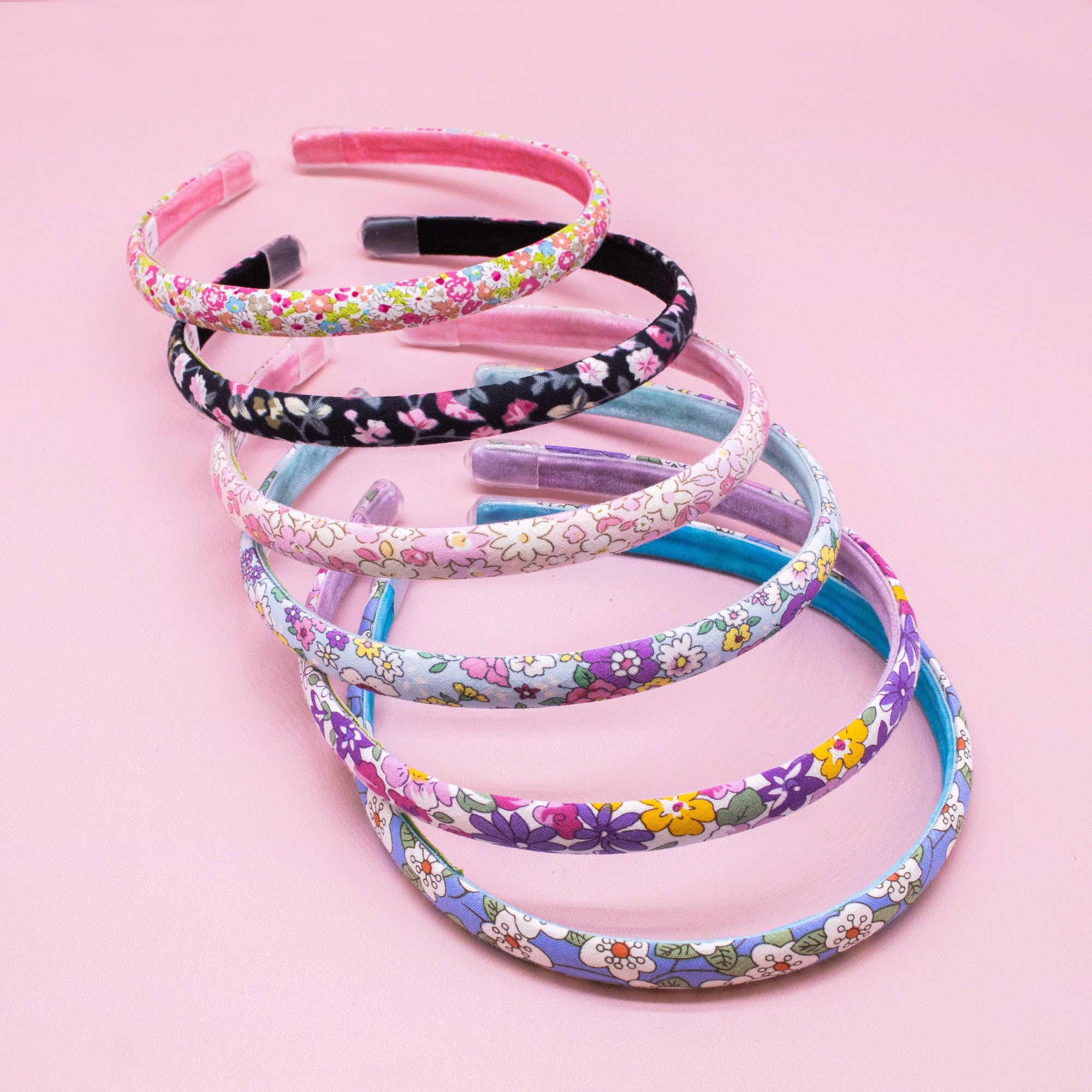 Thin Floral Headband - Non Slip Hair Accessories for Kids