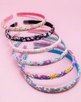 Thin Floral Headband - Non Slip Hair Accessories for Kids