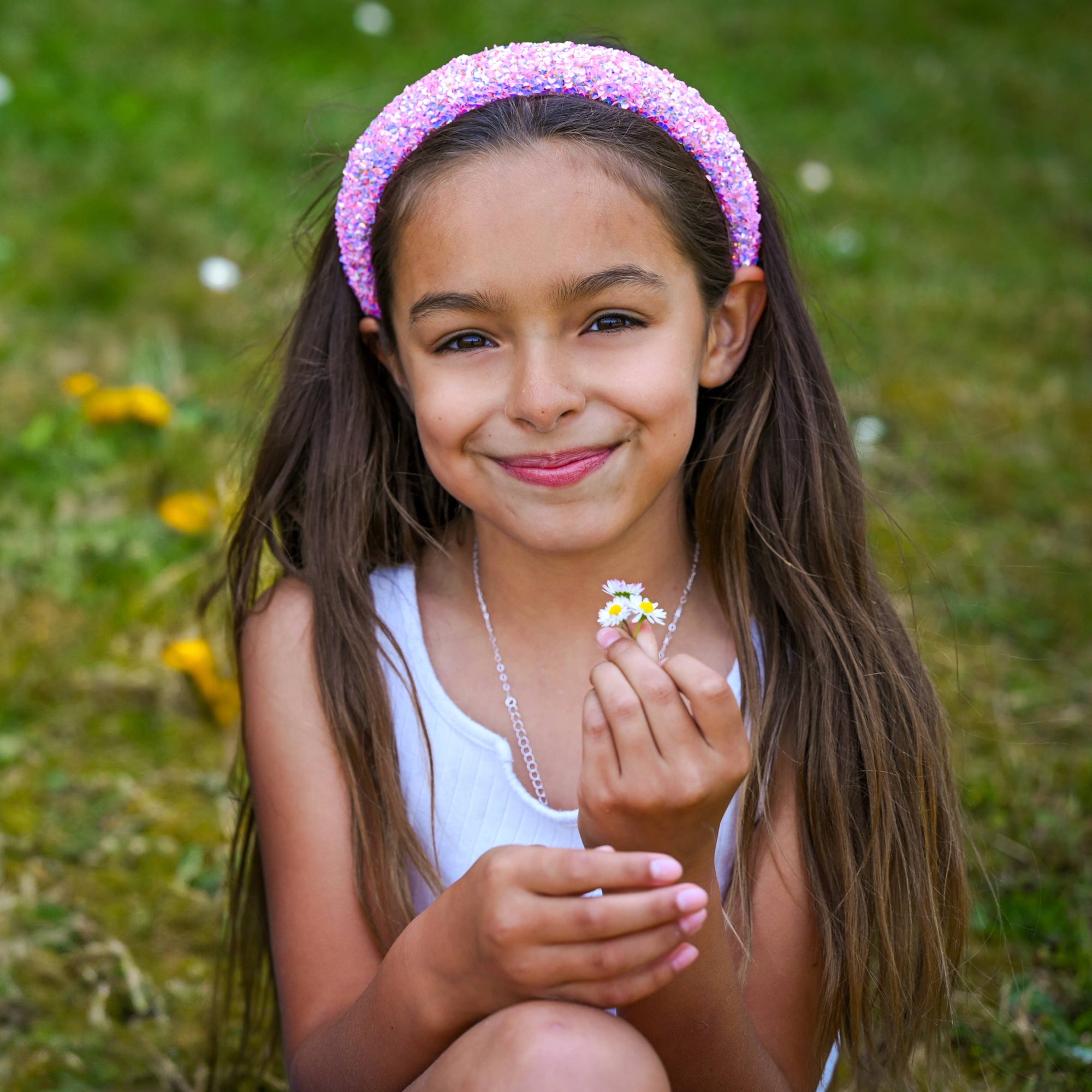 Kids Padded Headband - Chunky Sequin Hair Band
