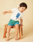 Recycled Cotton Blue Ice Pop Baby T-Shirt